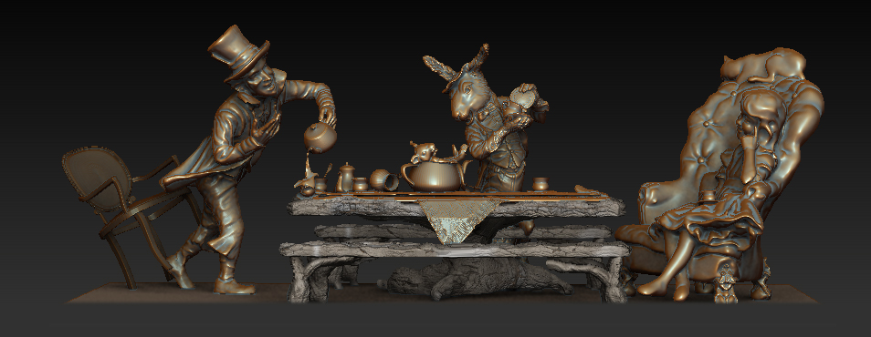 AliceDigital Model 3D model by Houston, Texas sculptor Bridgette Mongeon