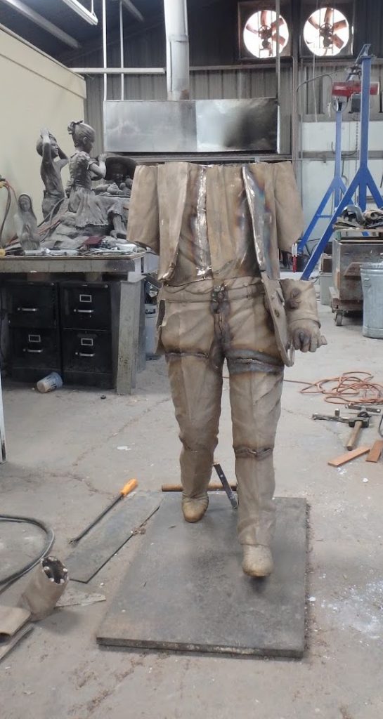 Johnturner27 step by step process of creating a bronze statue