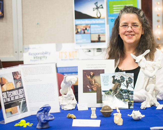 Pennstate_b Bridgette speaks at Penn State University about 3D technology in Fine art