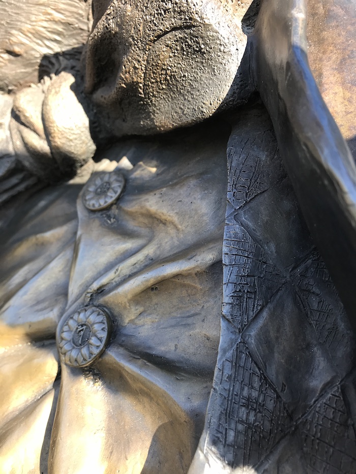 button_b bronze buttons by Texas, Sculptor Bridgette Mongeon