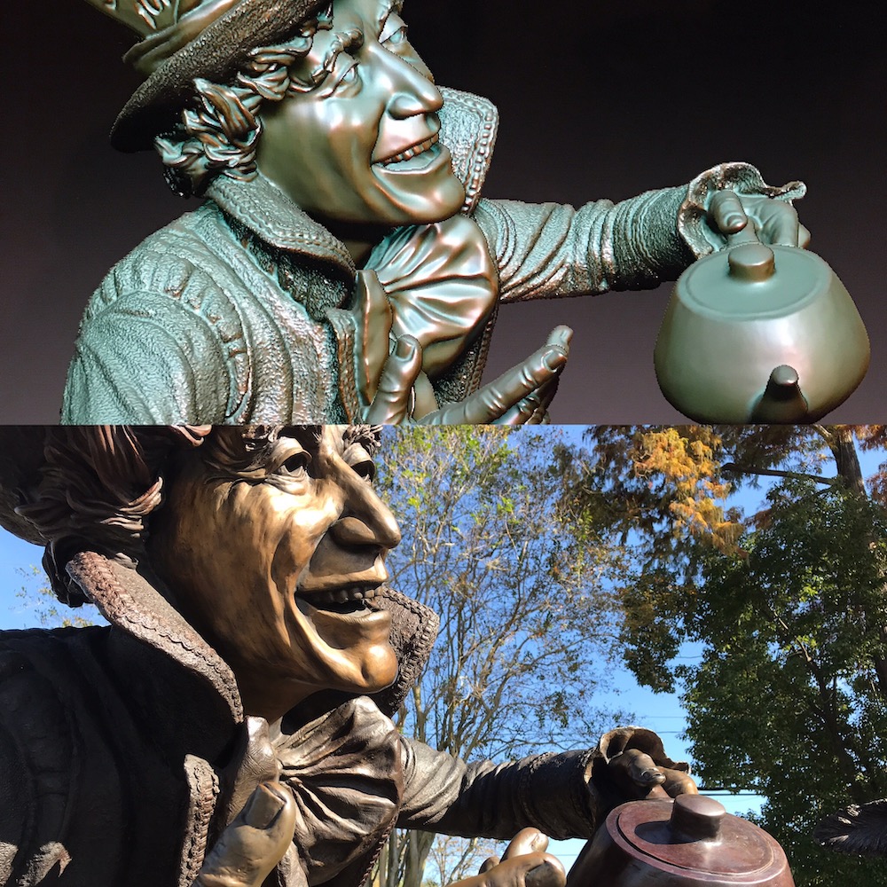 digitalandbronze The Mad Hatter 3D scan, 3D model and bronze by Houston, Texas sculptor Bridgette Mongeon