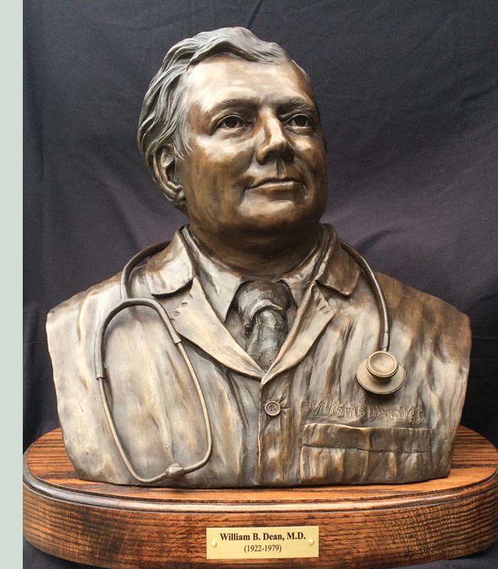 bronze portrait bust