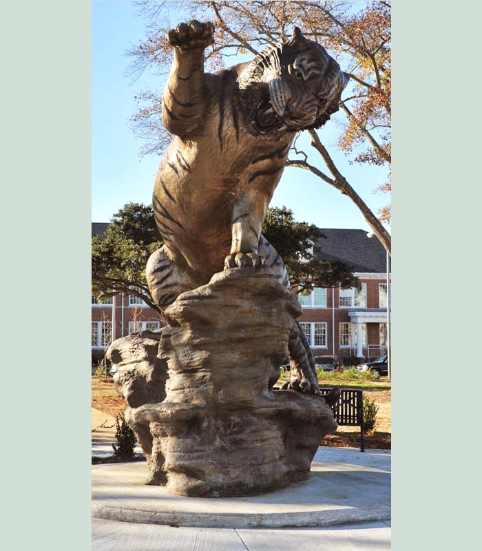 Grambling Tiger bronze mascott