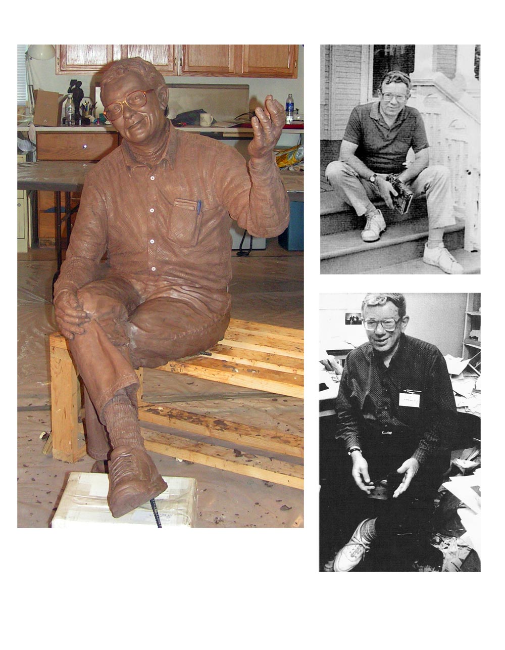 hathaway-composite Clay sculpture of Richard Hathaway