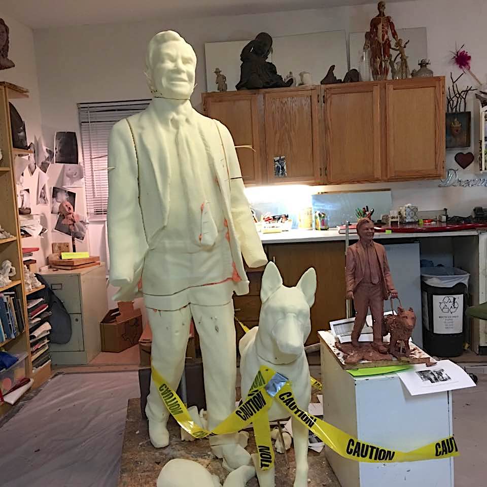 johnturner11 CNC foam and 3D technology - enlarging sculpture using technology
