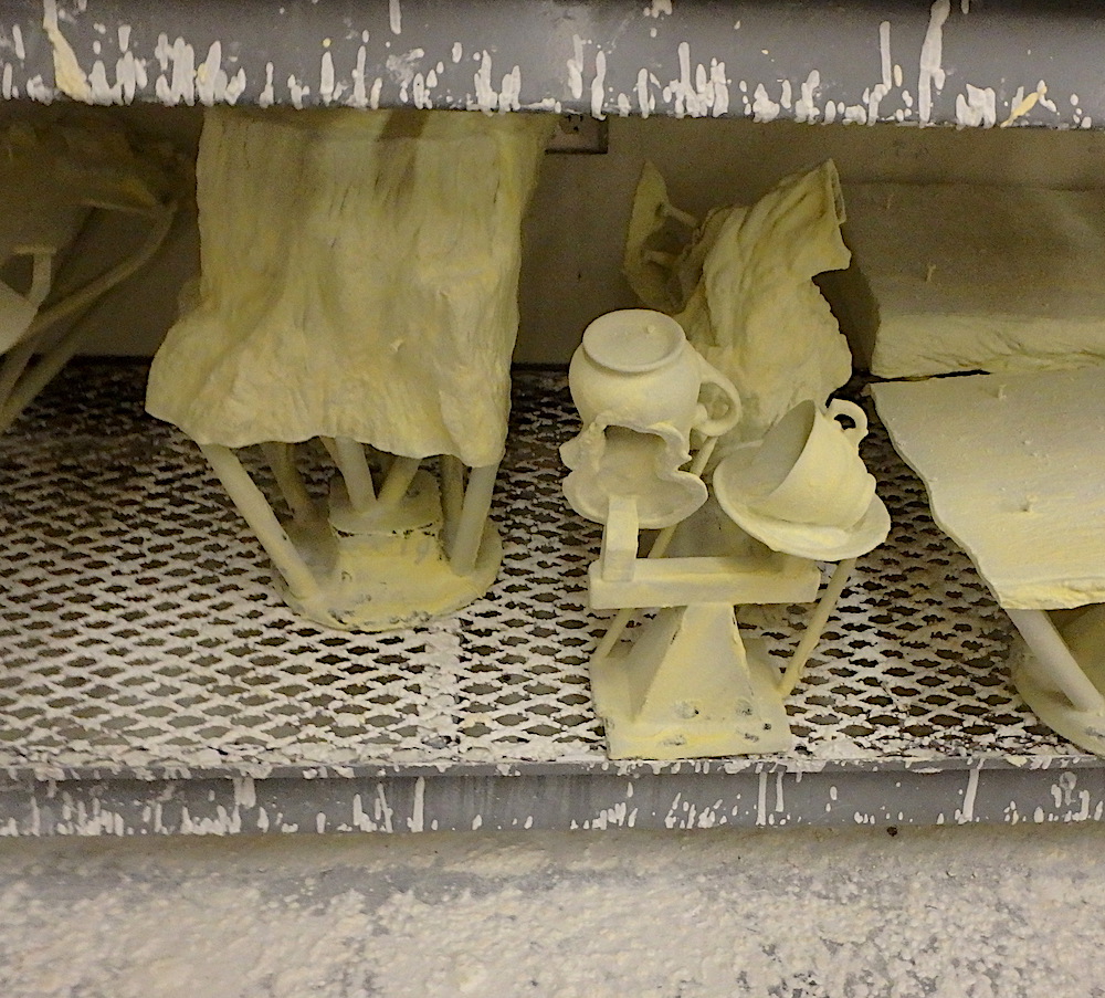 Dipping shells are part of the process of making a bronze.