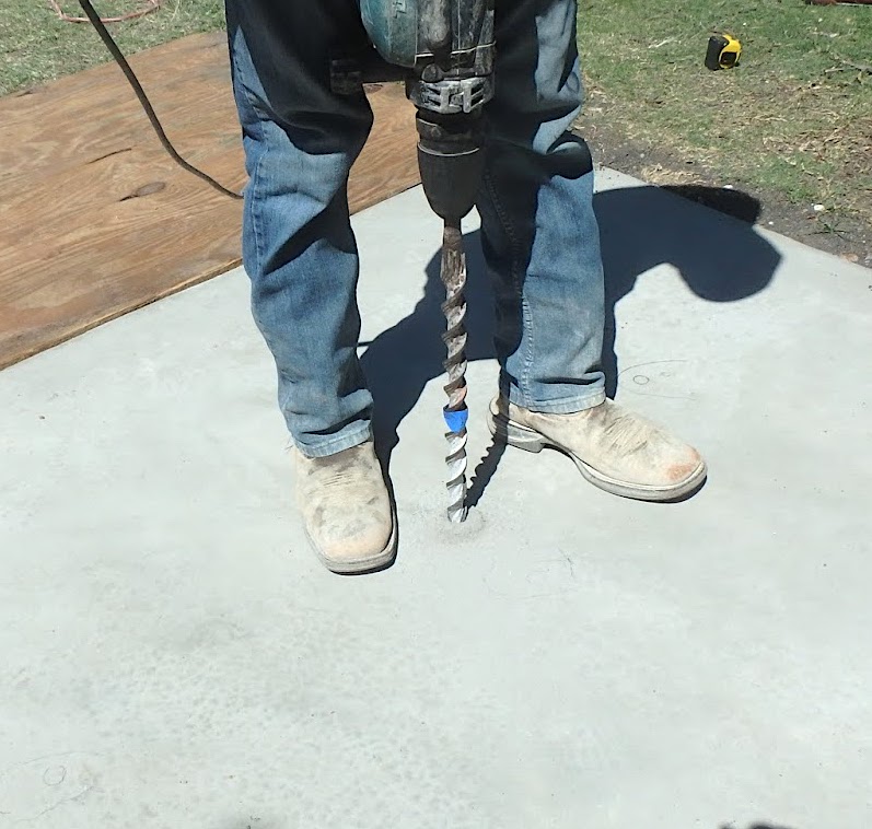 johnturner36 How to install a bronze sculpture. Drilling holes.