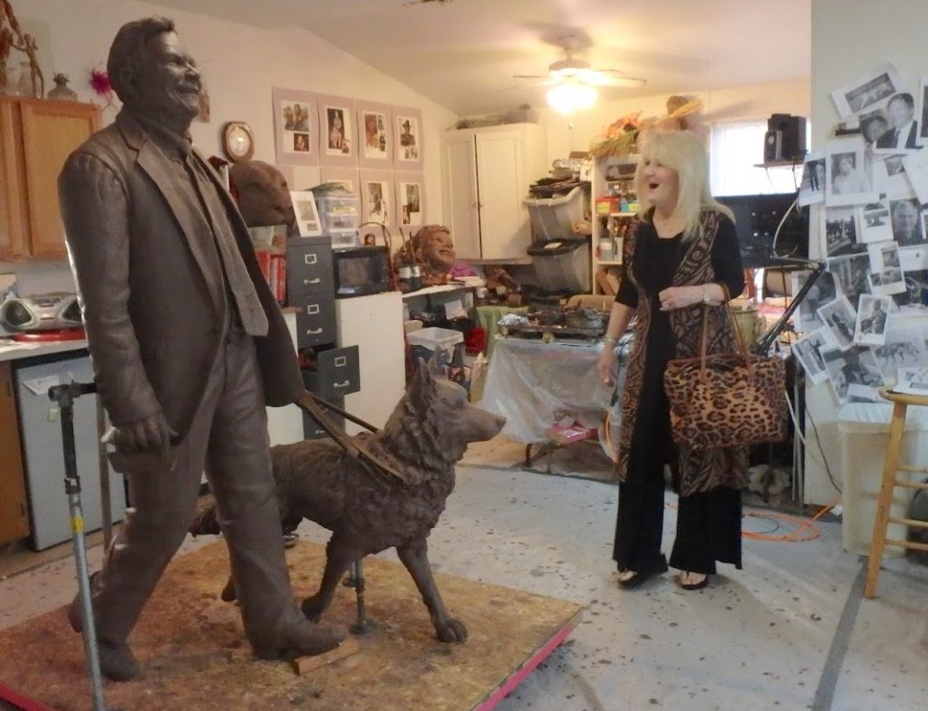 step by step process of creating a bronze statue