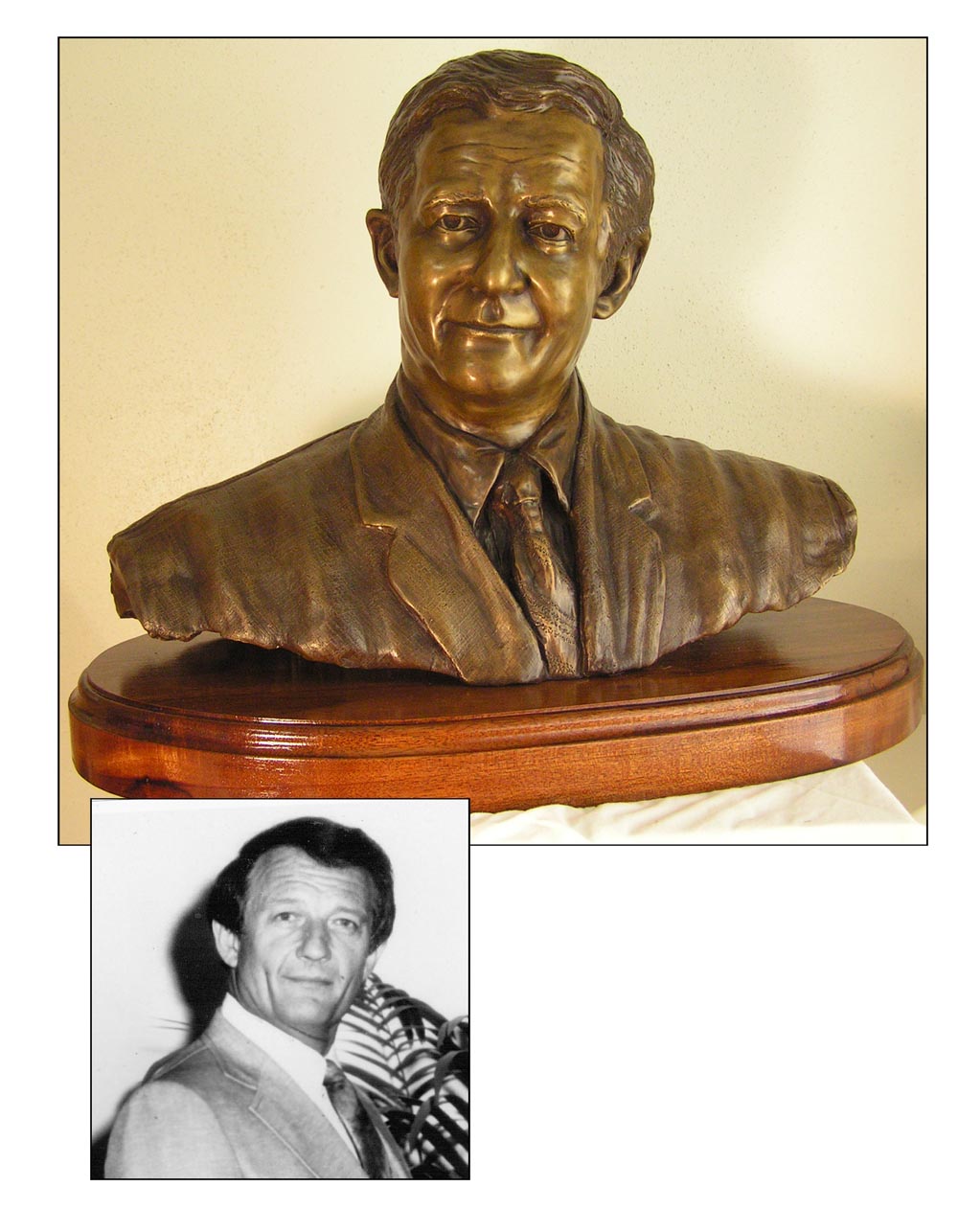 maxin-composite Bronze statue of a man by Texas Sculptor bridgette Mongeon