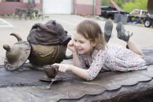 Alice In Wonderland sculpture by Bridgette Mongeon 