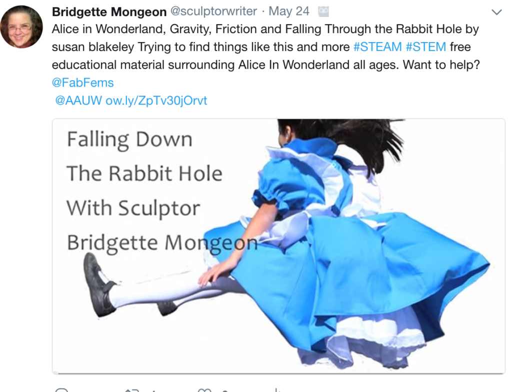 Houston, Texas Sculptor Bridgette Mongeon sculpts wonderland.