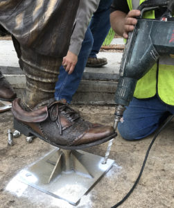 installation of Alice in wonderland for the park. Sculpture by Bridgette Mongeon