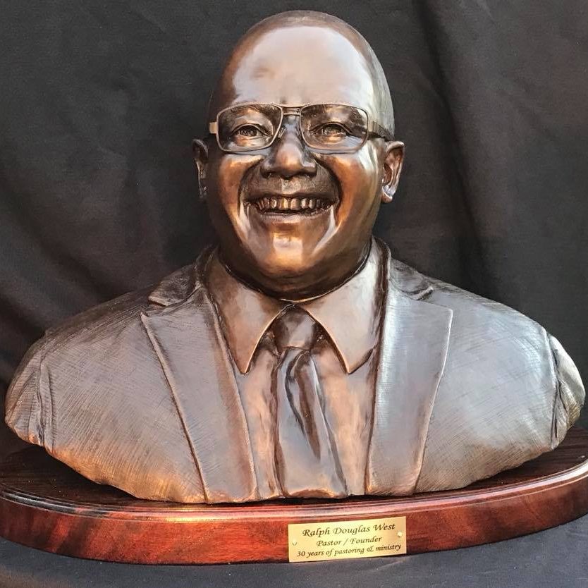 Sculpture of man