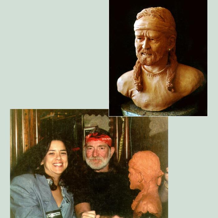willie Bridgette Mongeon sculpts Willie Nelson